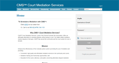 Desktop Screenshot of courtmediationservices.org